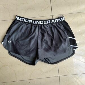 Under Armour Black and Gray Athletic Shorts